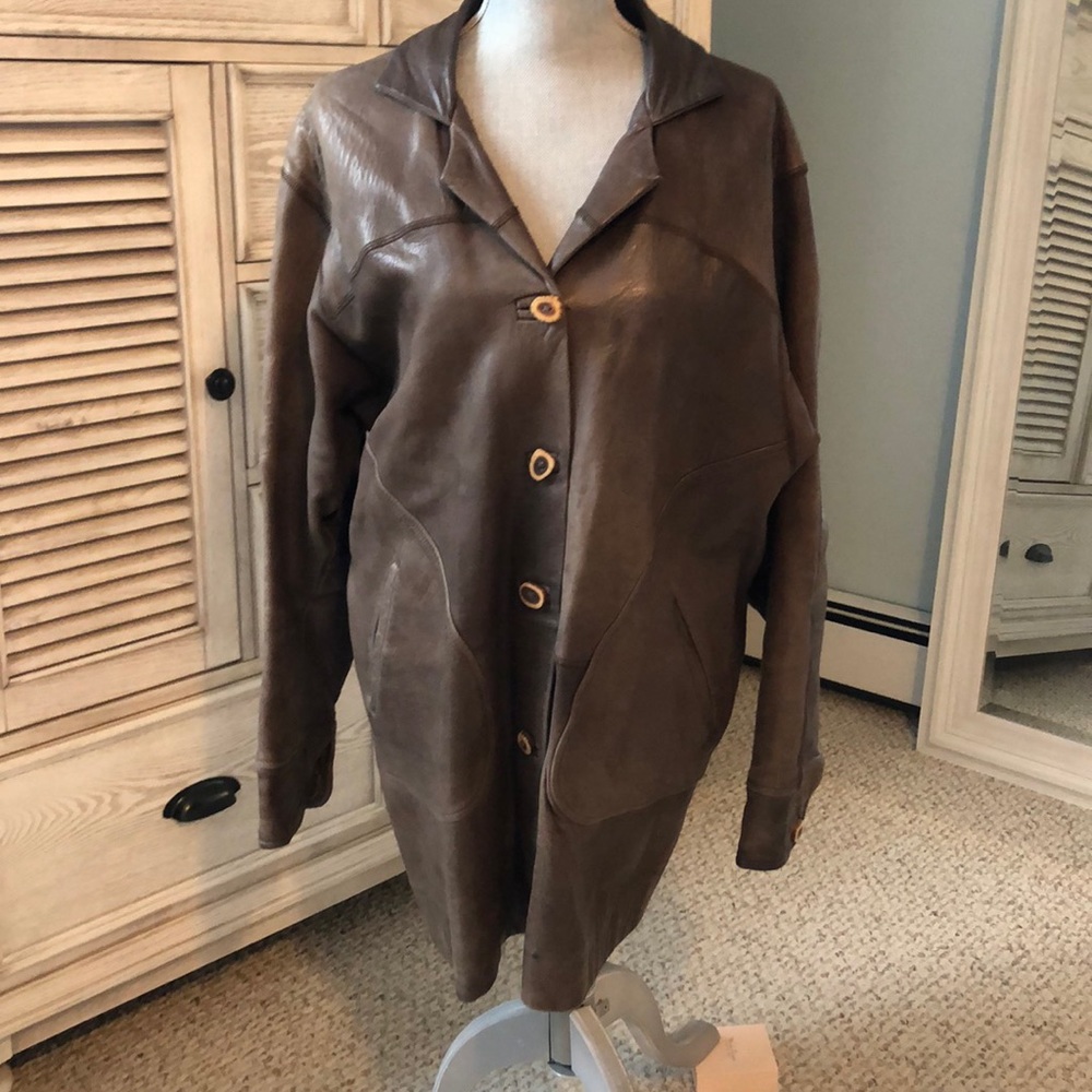 Casserly vintage lamb skin leather jacket